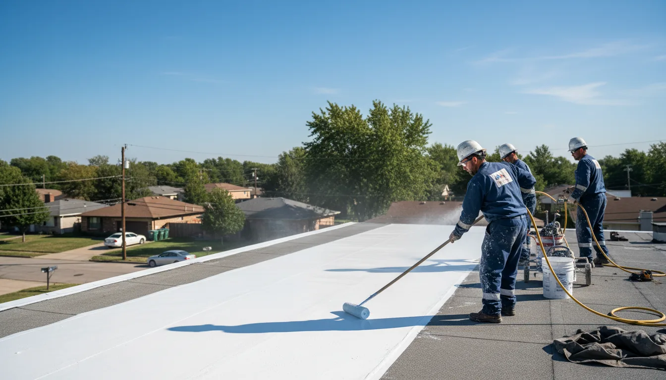 Commercial roof coating in Davidsville, PA near me